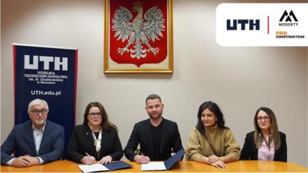 Nawiązanie współpracy Uczelni Techniczno-Handlowej z Moderty: Praktyki i wykłady dla studentów.